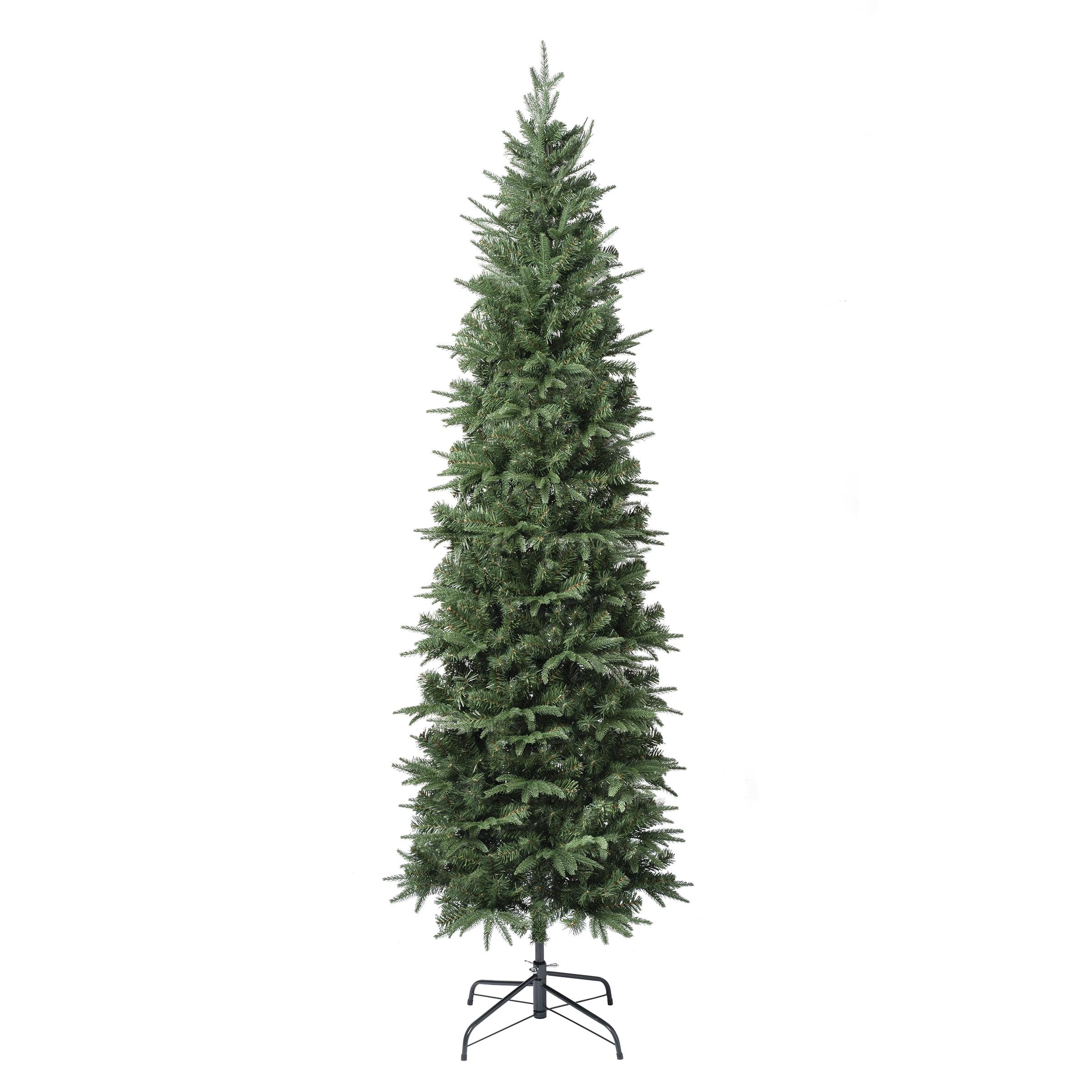 National Tree Company 7.5' Slim Unlit Duxbury Artificial Christmas Tree: Feel Real® Technology, Indoor Use