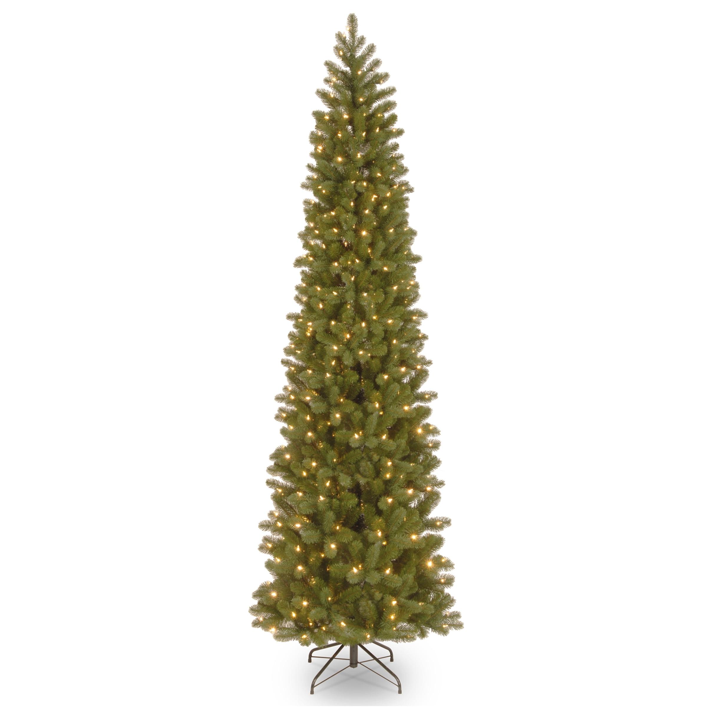 Prelit Slim Feel Real Downswept Douglas Fir Artificial Christmas Tree Clear Lights - National Tree Company