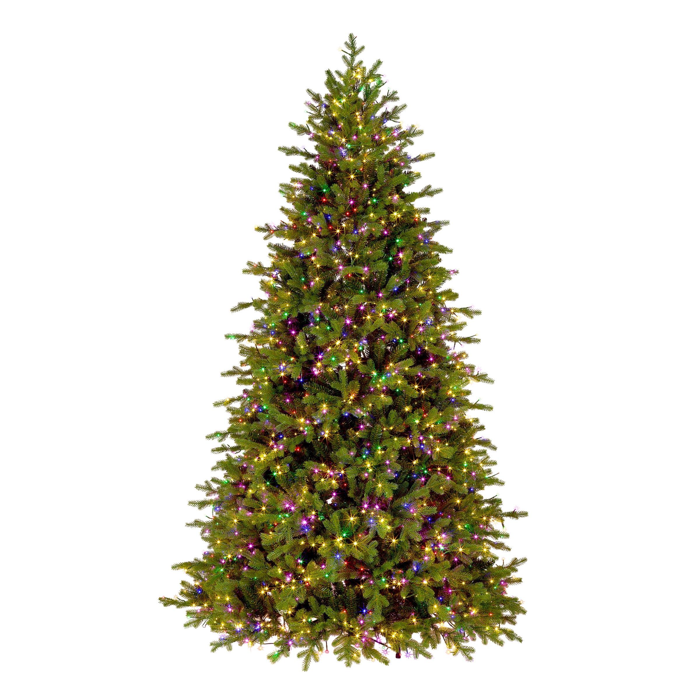 National Tree Company Pre-lit Feel Real Full Princeton Fraser Fir Artificial Christmas Tree with Dual Color LED Lights