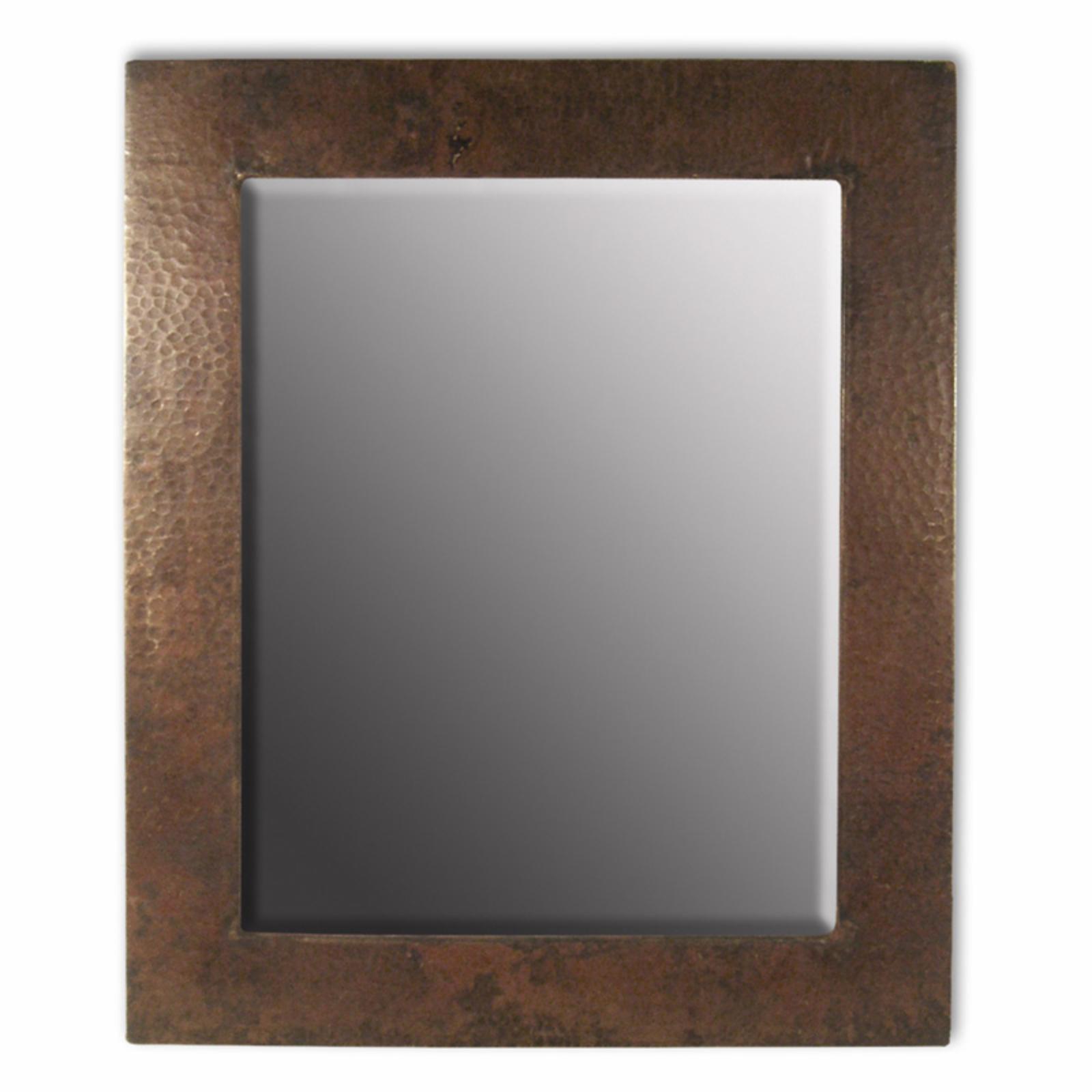 Antique Copper Rectangular 26"x22" Traditional Wall Mirror