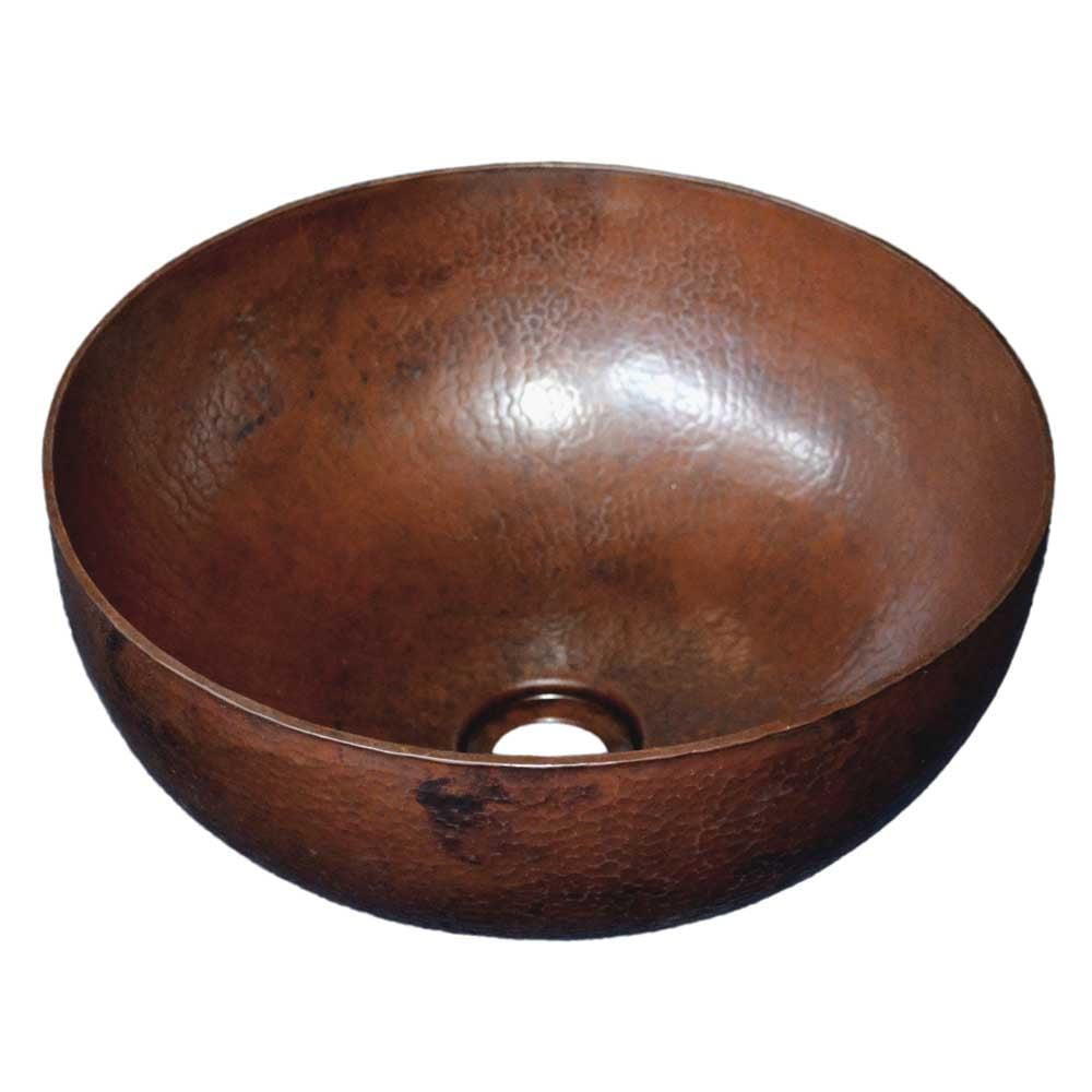 Maestro Copper Circular Vessel Bathroom Sink