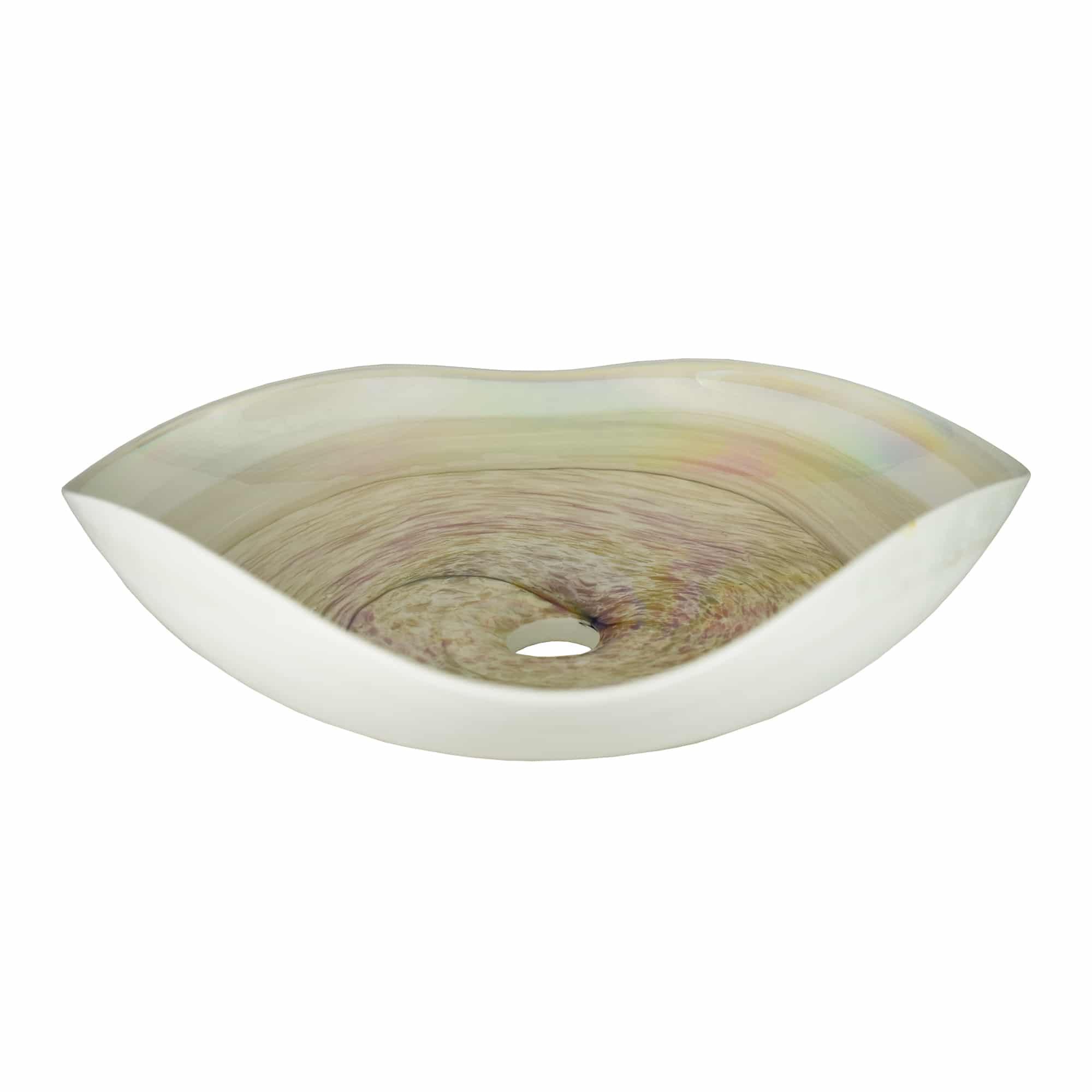 Beachcomber 14.75" Murano Glass Above-Counter Vessel Sink