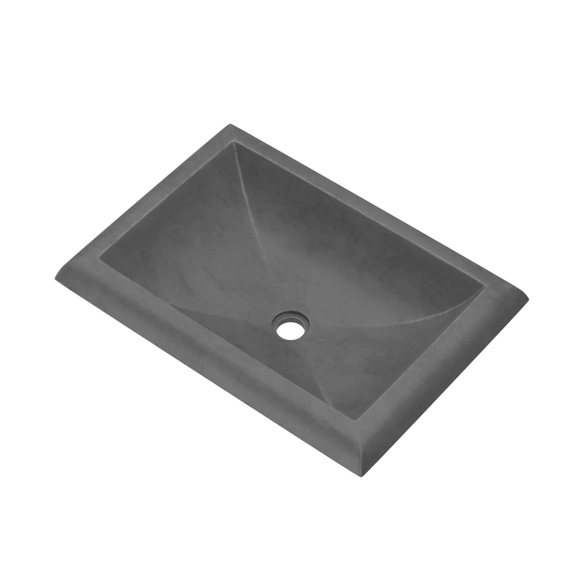 NativeStone Handmade Rectangular Drop-in Bathroom Sink