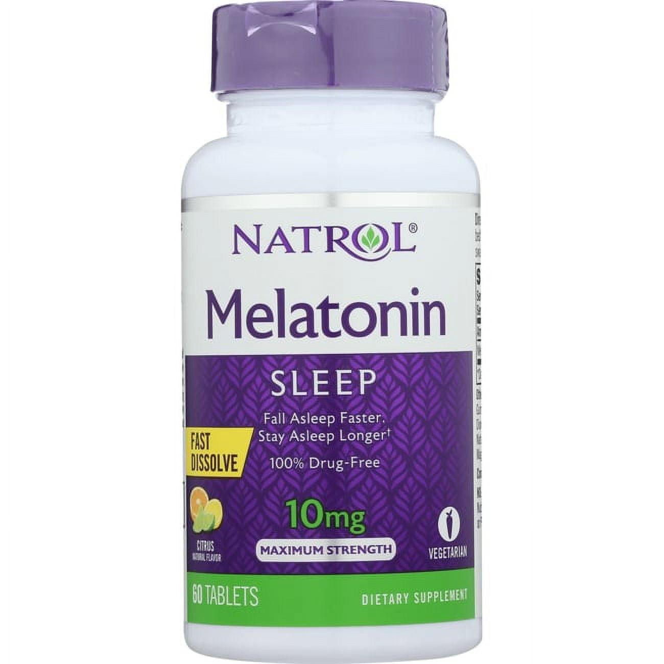 Natrol Melatonin, Citrus, 10 mg, 60 Tablets