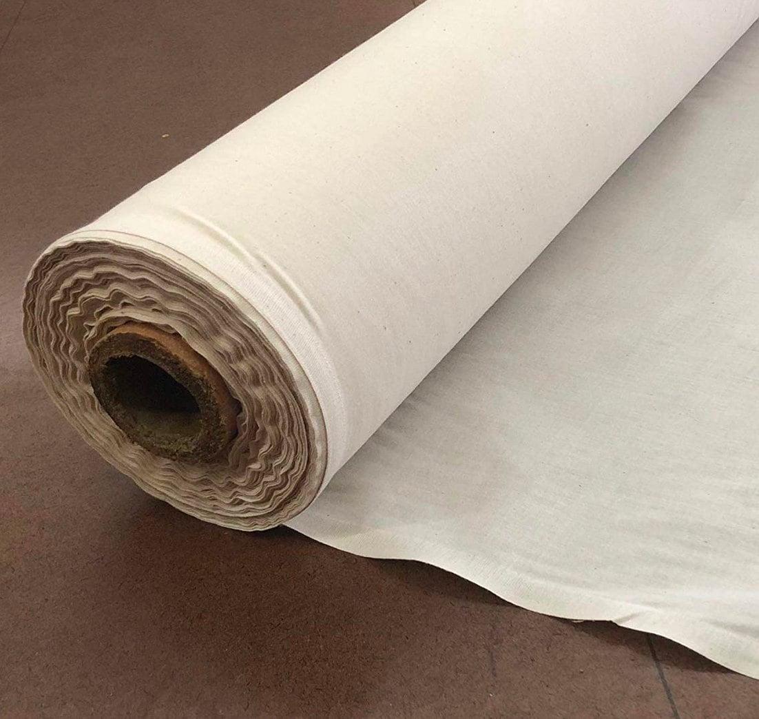 Natural 100% Cotton Muslin Fabric/Textile Unbleached - Draping Fabric - 5 yards continuous (60in. Wide)