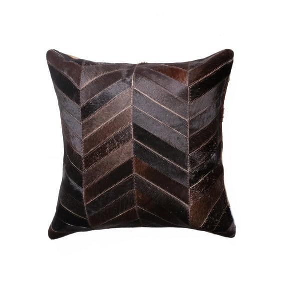 eRug Outlet Torino Leather/Suede Throw Square Pillow Cover & Insert