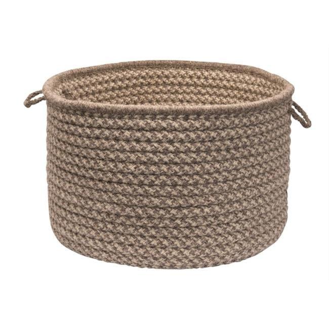 Kelly Clarkson Home Natural Wool Houndstooth Storage Basket