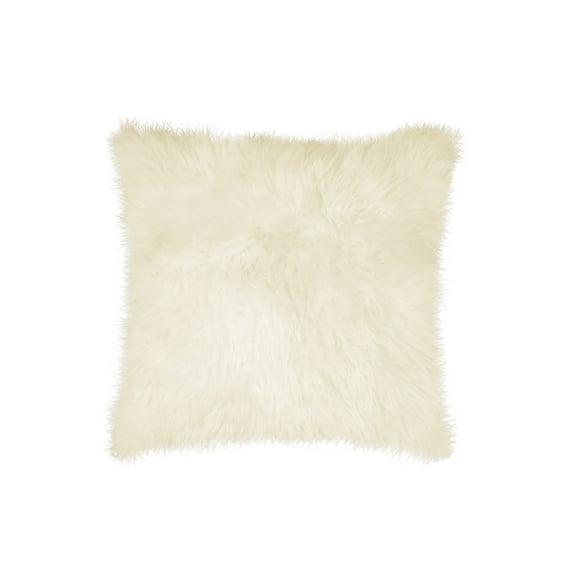 Natural New Zealand Sheepskin Pillow | Natural | 18"x18"