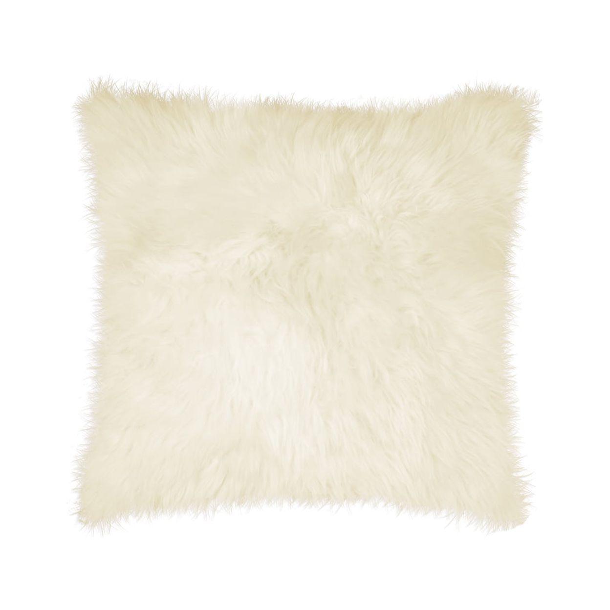 Natural New Zealand Sheepskin Pillow | Natural | 18"x18"