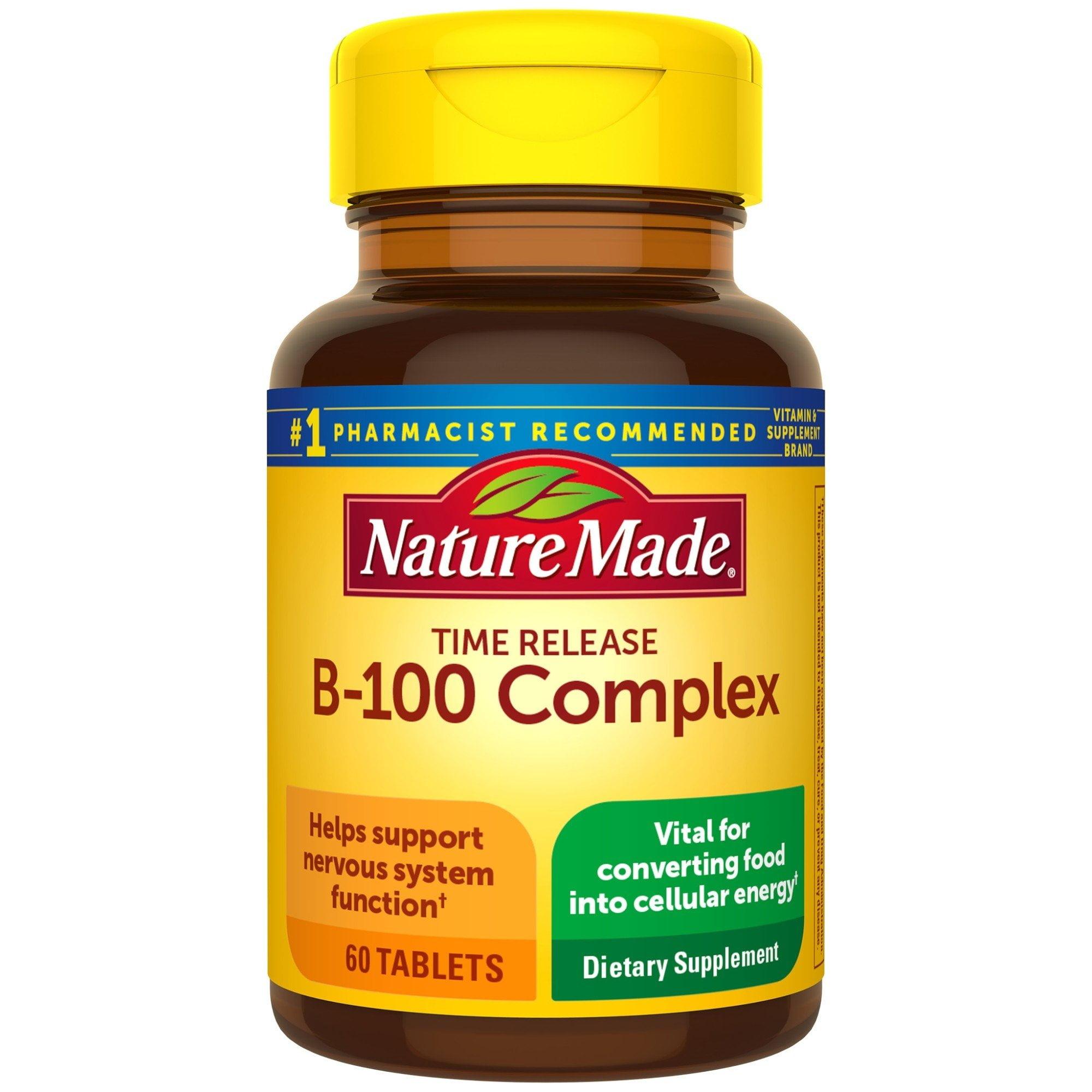 Adult Gluten-Free B Complex Vitamin Tablets - 60 Count