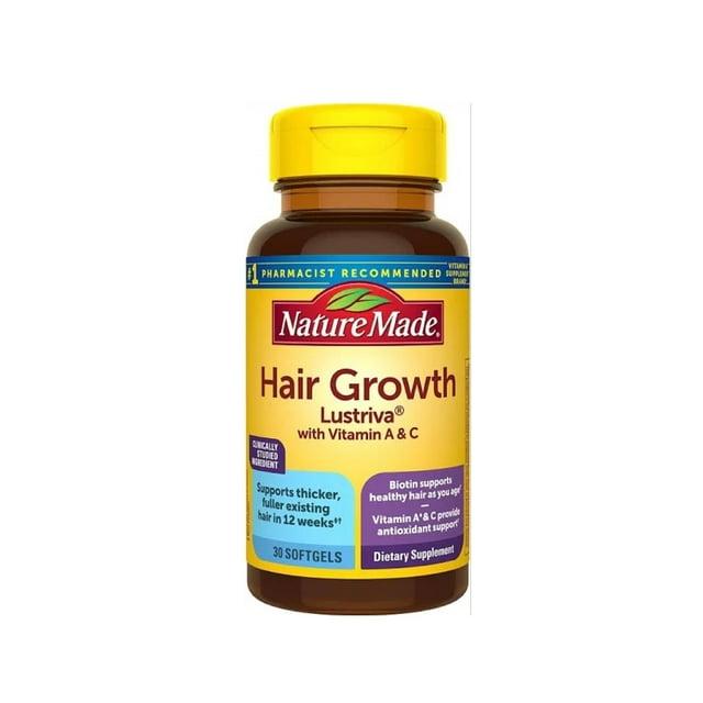 Nature Made Hair Growth Complex with Lustriva Softgels - 30ct
