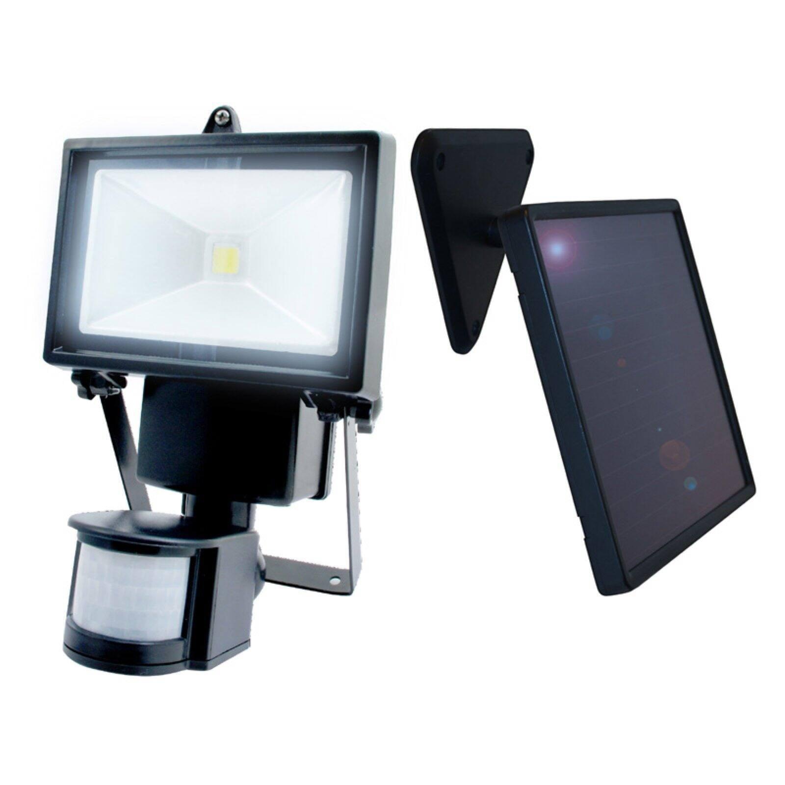 Black Solar Powered LED Motion Sensor Floodlight