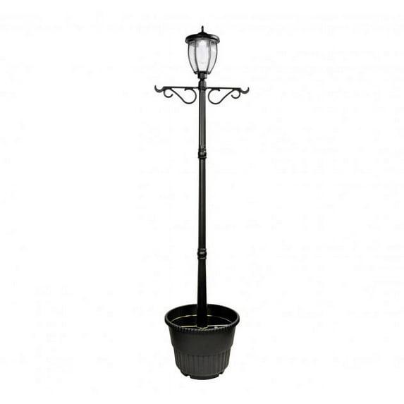 Nature Power (23107) 31 Lumens Terrace Solar Powered Integrated LED Post Lamp and Planter