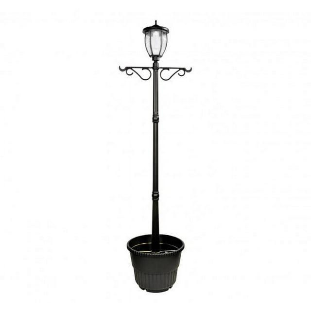 Nature Power (23107) 31 Lumens Terrace Solar Powered Integrated LED Post Lamp and Planter