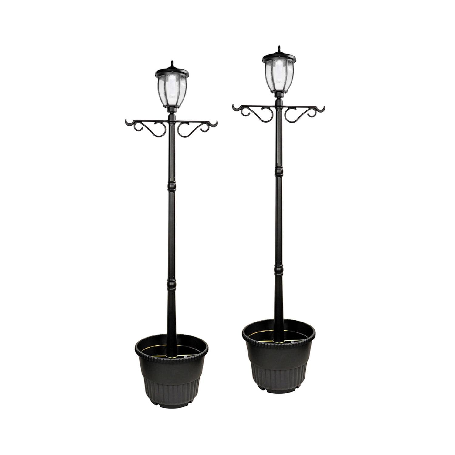 Nature Power 72'' Solar Powered Outdoor Floor Lamp (Set of 2)