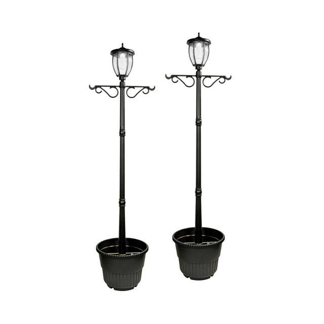 Nature Power 72'' Solar Powered Outdoor Floor Lamp (Set of 2)