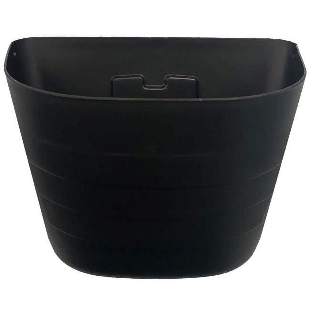 Black 12" Self-Watering Wall Planter for Indoor/Outdoor Use