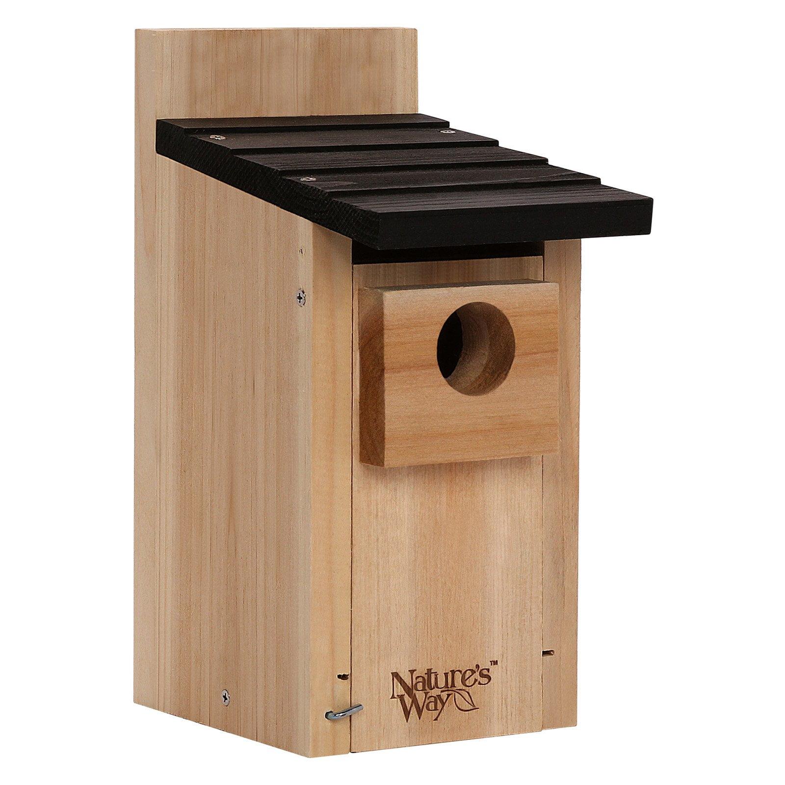 12'' Cedar Birdhouse with Predator Guard and Ventilation