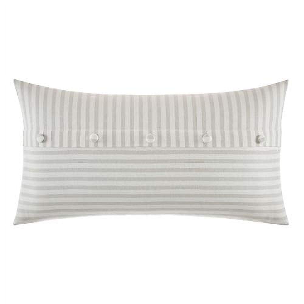 Nautica Nautica Saybrook Beige Button Throw Pillow