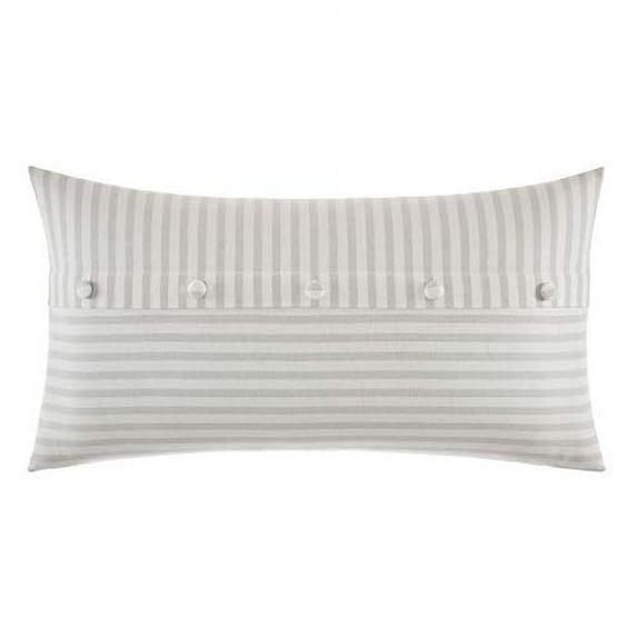 Nautica Nautica Saybrook Beige Button Throw Pillow