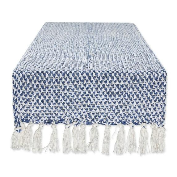 Design Imports  Nautical Blue Woven Table Runner 15X108