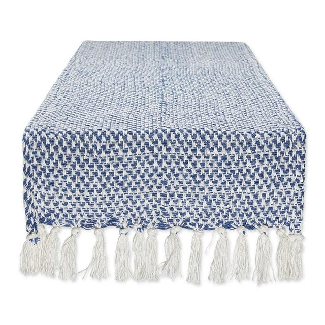 Design Imports  Nautical Blue Woven Table Runner 15X108