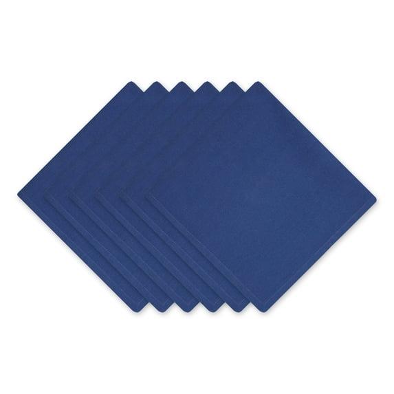 Design Imports Navy Solid Napkin Set/6
