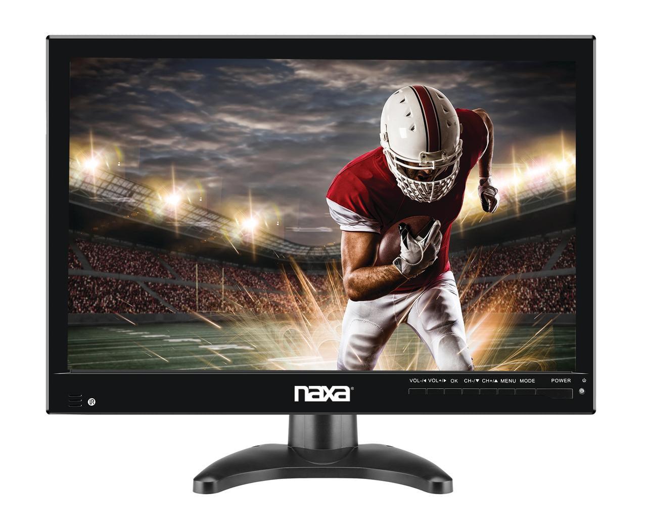 Naxa NT-1400 Portable 14.1" TV and Digital Multimedia Player with Built-in ATSC Tuner for Over-The-Air HD TV, USB Support, Rechargeable Lithium Battery, AC Power, and DC Car Cord, Black