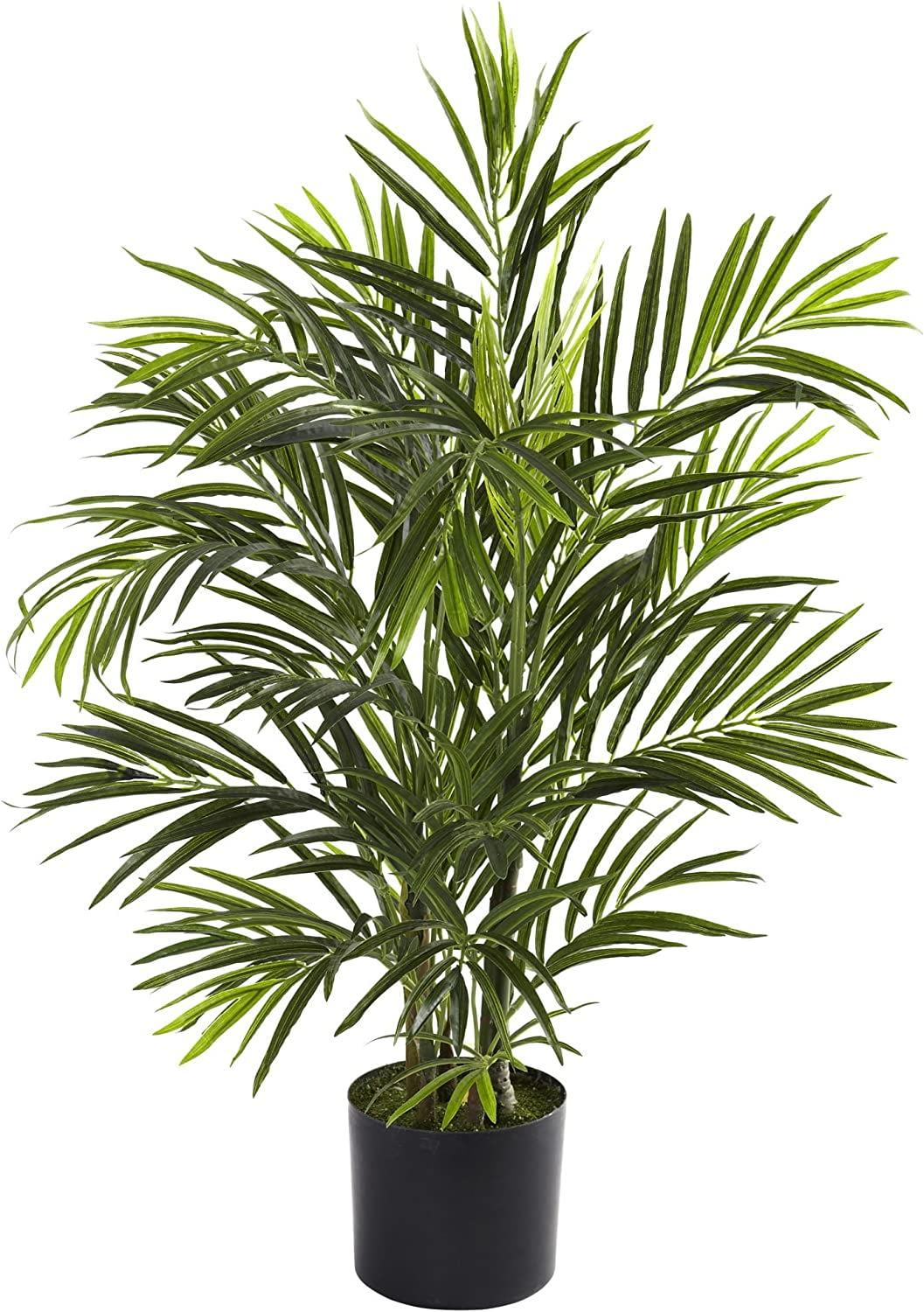 Nearly Natural 5387 Areca Palm UV Resistant Plant in Pot (5387)