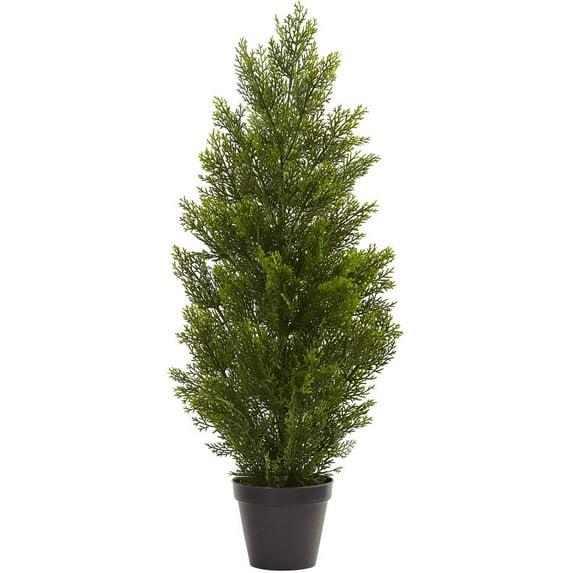 Nearly Natural 3-ft Mini Cedar Pine Tree (Indoor/Outdoor)