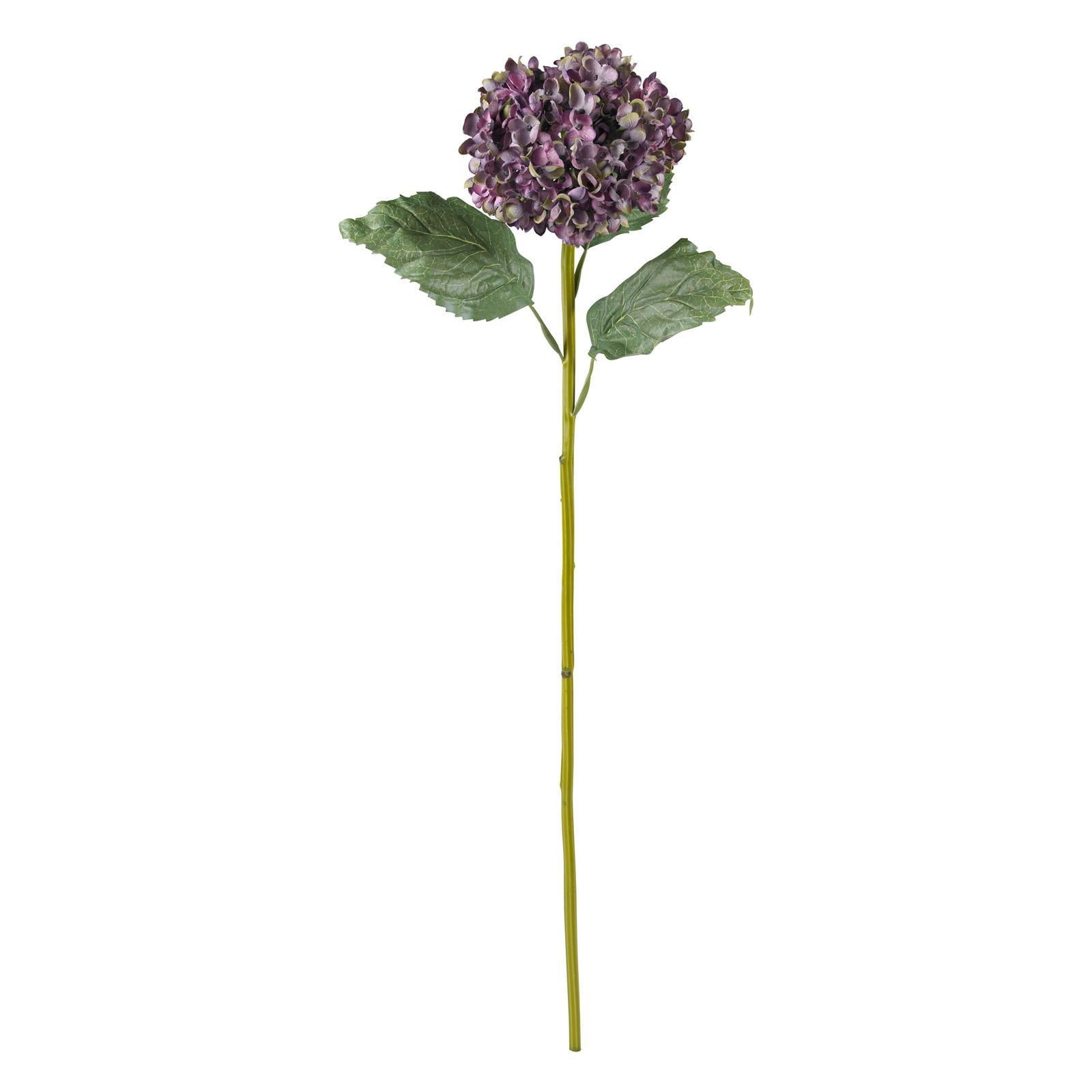 30" Lavender Silk Hydrangea Flower Stems, Set of 4