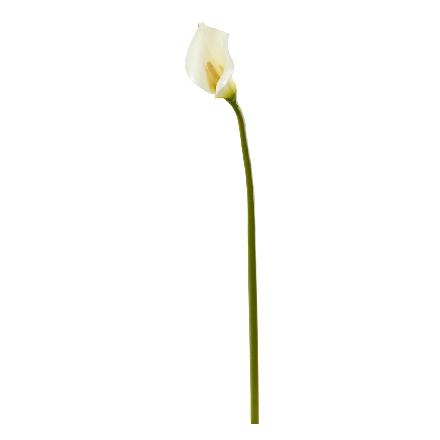 30" White Silk Calla Lily Artificial Flower Set