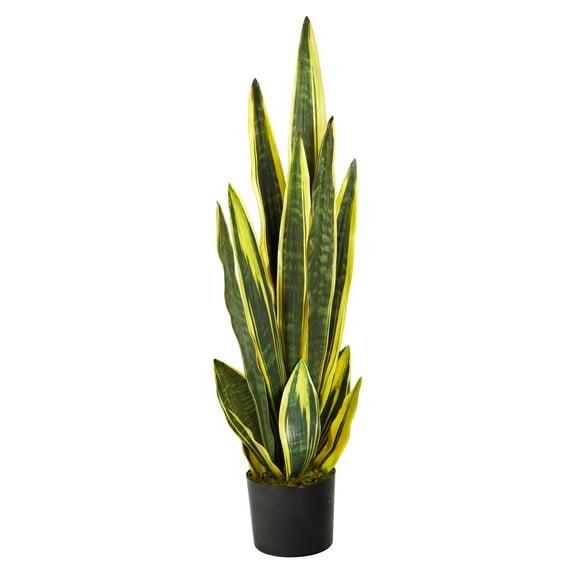 Primrue Faux Snake Plant (Sansevieria) Tree in Planter