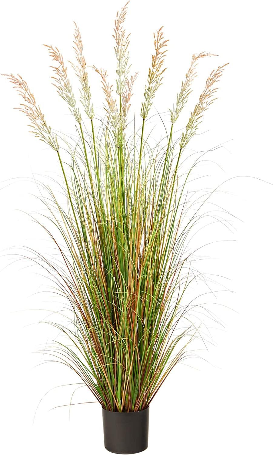 Nearly Natural 5.5-ft Plum Grass Artificial Plant