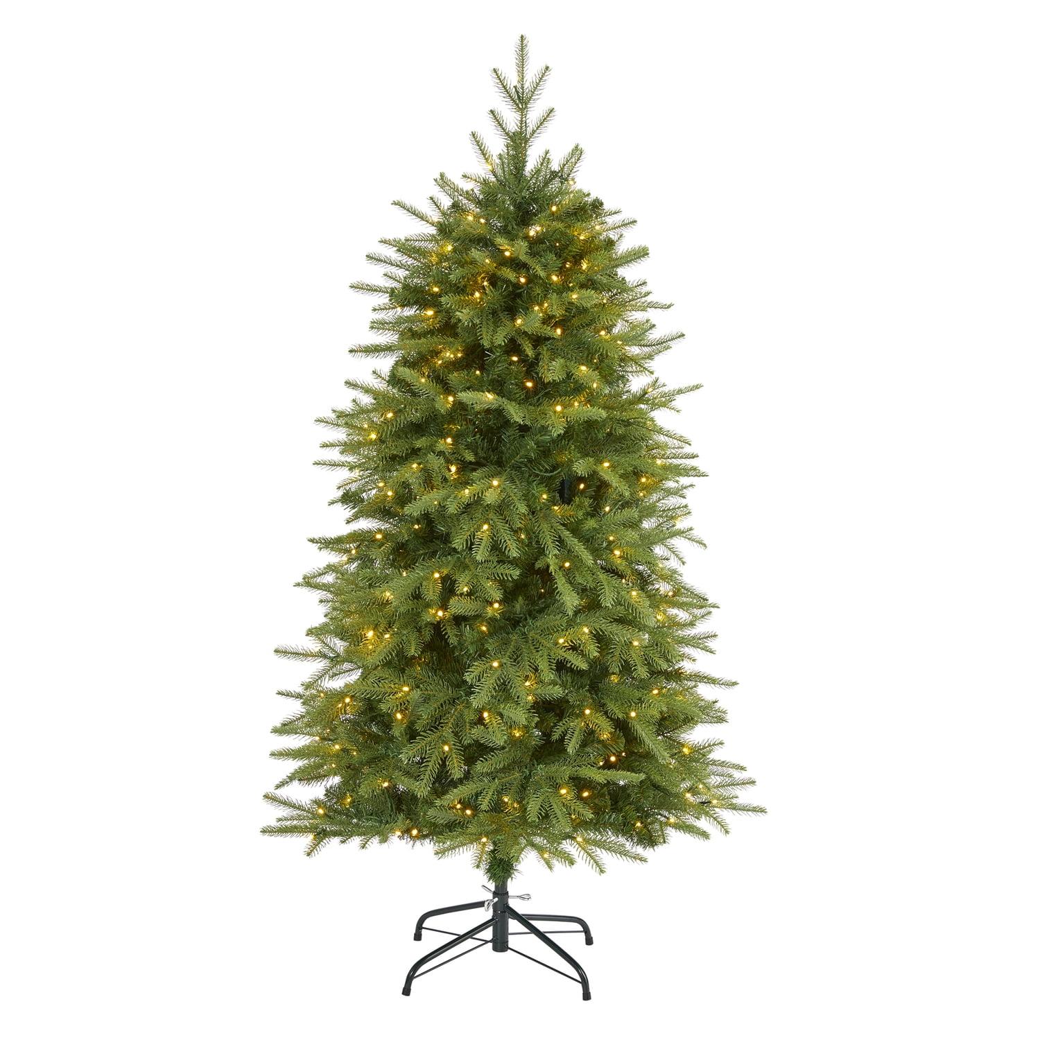 Nearly Natural Pre-Lit LED Vancouver Fir Artificial Christmas Tree Clear Lights