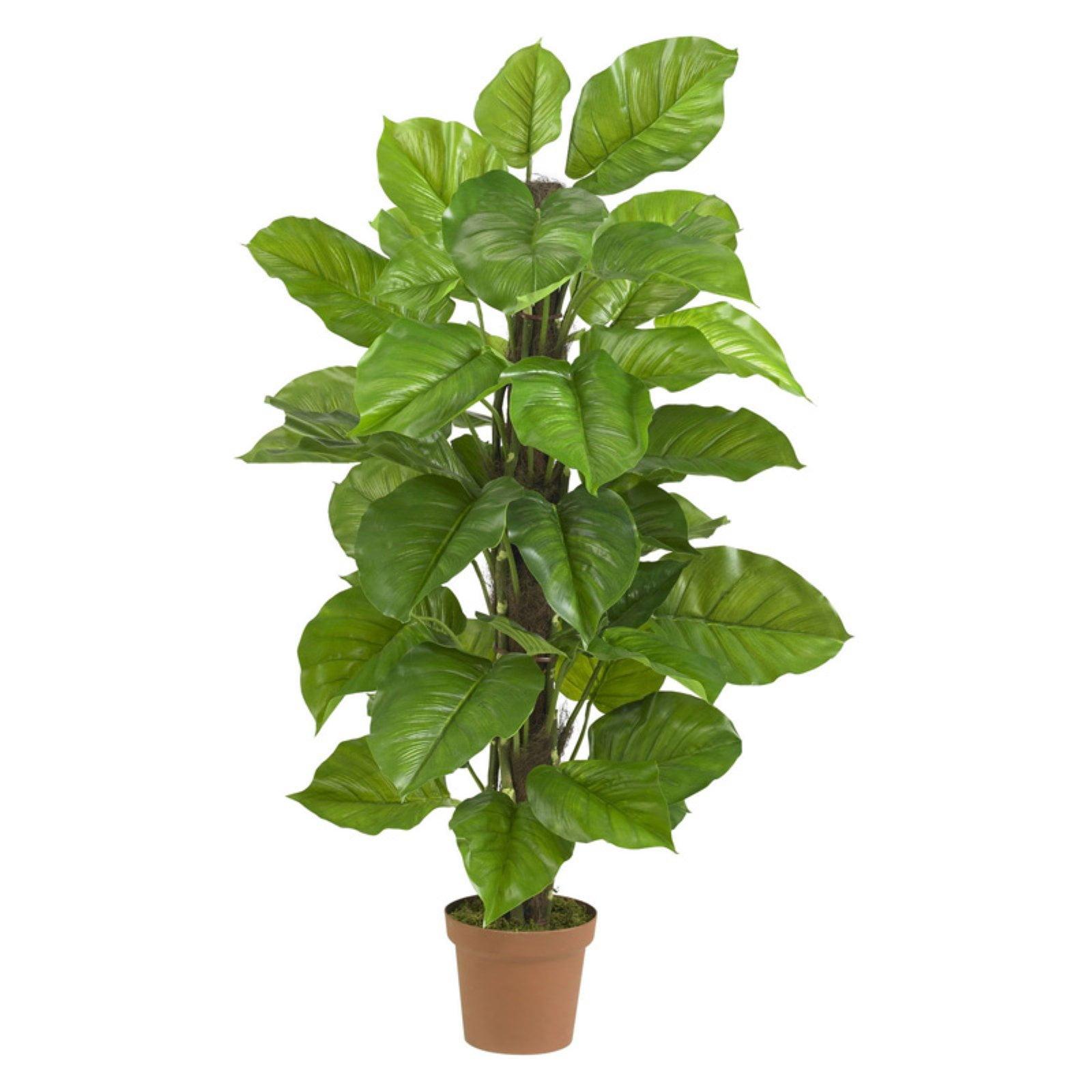 52" Faux Large Leaf Philodendron Plant