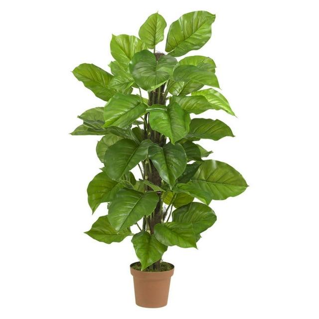 52" Faux Large Leaf Philodendron Plant