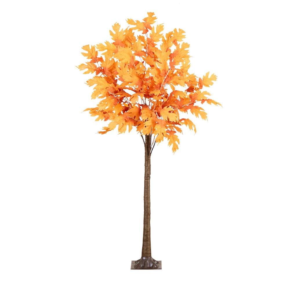 6ft. Pre-Lit Autumn Maple Artificial Fall Tree with 300 Warm White LED Lights