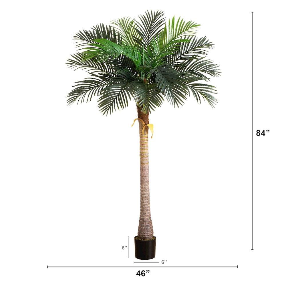Nearly Natural 7ft. Artificial Coconut Palm Tree