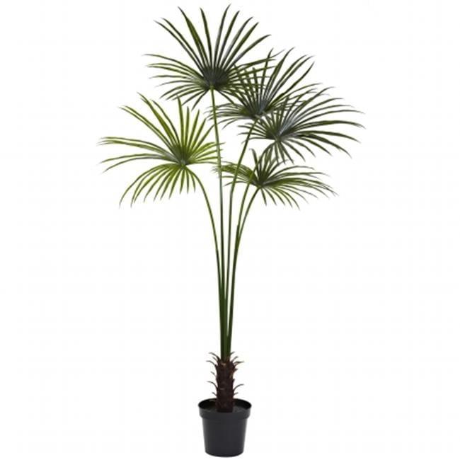 Nearly Natural 7ft. Fan Palm Tree UV Resistant (Indoor/Outdoor)