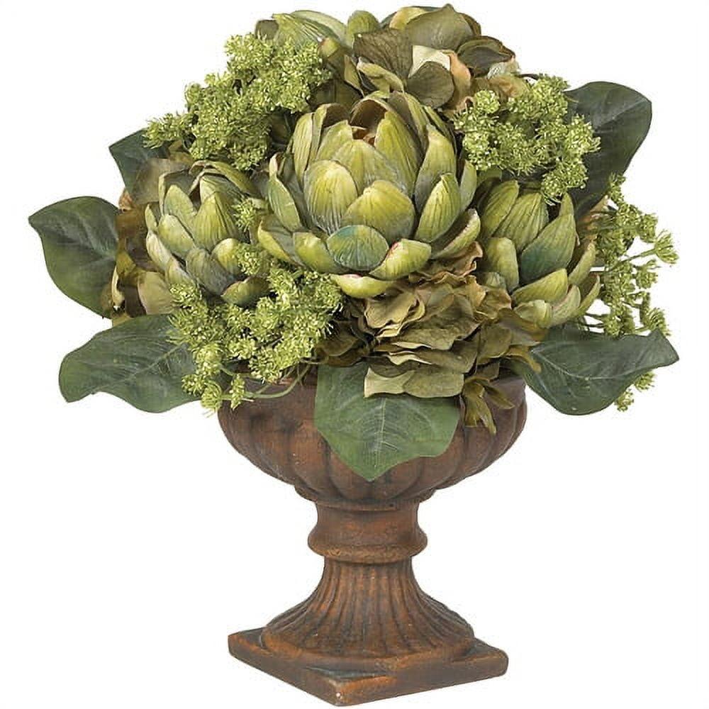 Nearly Natural Artichoke Centerpiece Silk Flower Arrangement