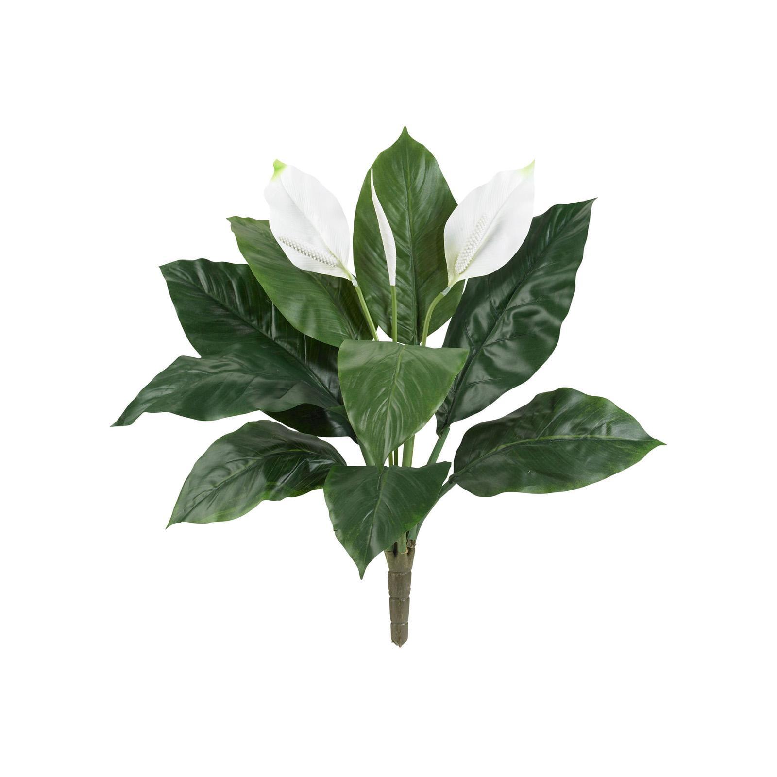 Nearly Natural 24-in Spathiphyllum Artificial Plant (Set of 3)