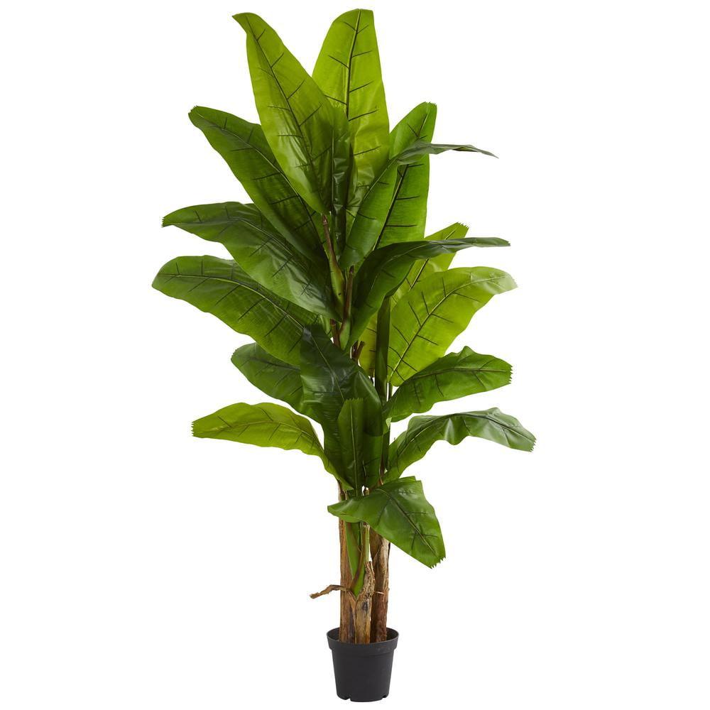 Nearly Natural 7.5-ft Banana Artificial Tree