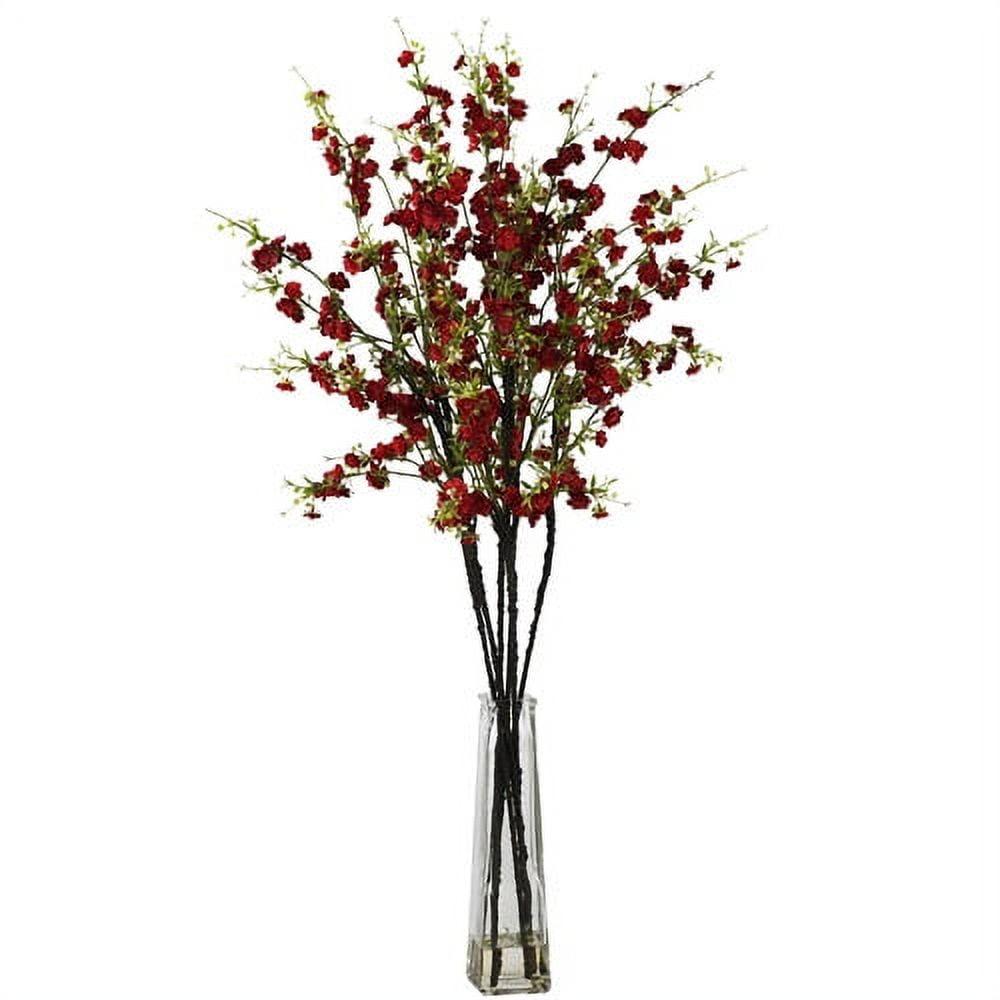 Elegant Cherry Blossom 35" Tabletop Arrangement in Red