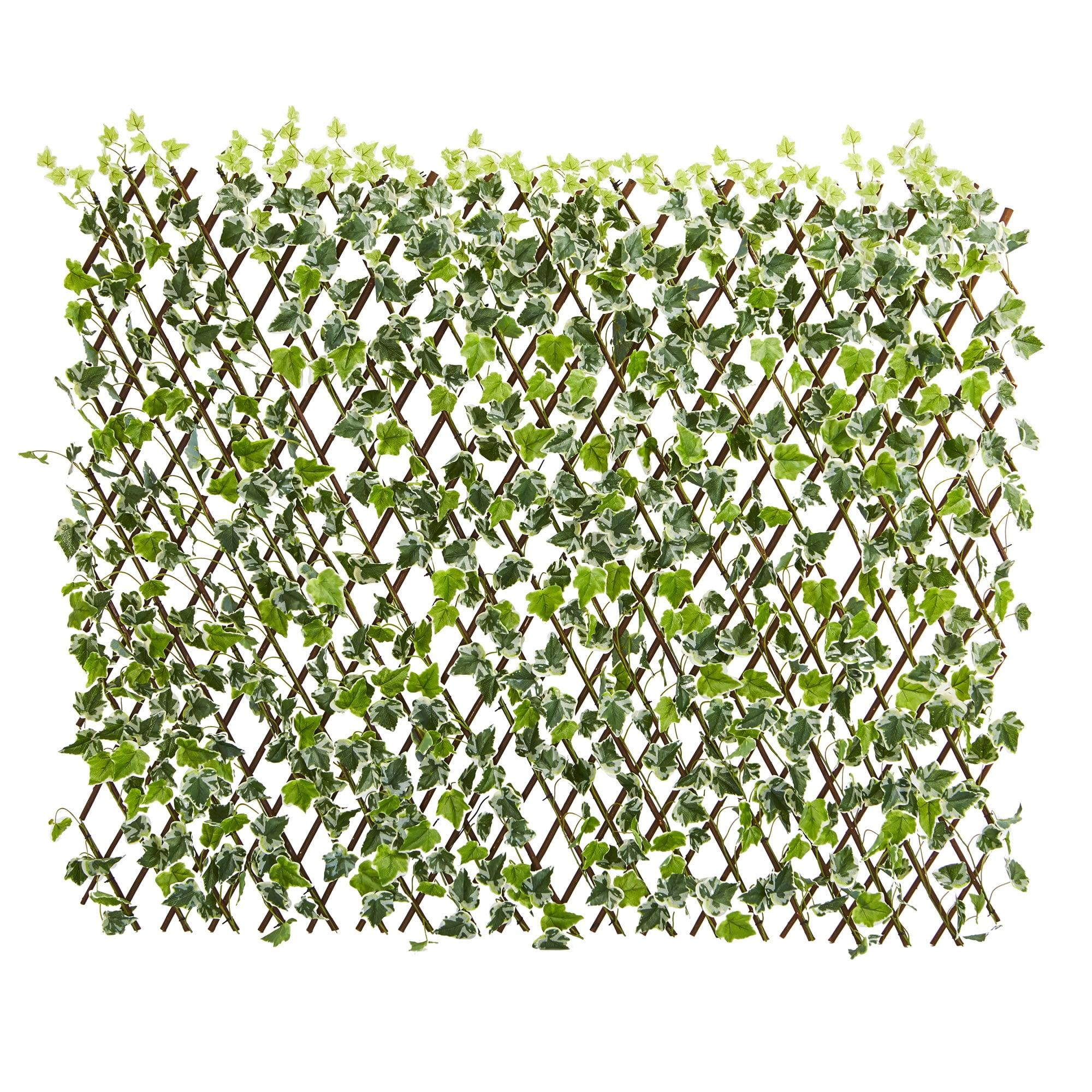 Nearly Natural 39-in English Ivy Expandable Fence UV Resistant & Waterproof