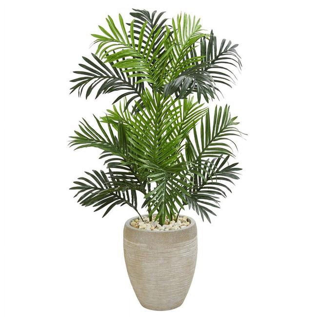 Tropical Paradise Palm 42" Artificial Floor Plant with Sand Colored Planter