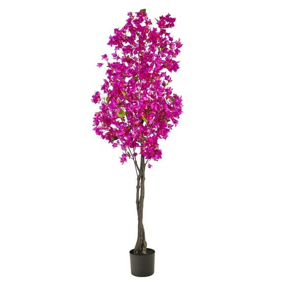 Primrue Faux Flowering Tree in Planter