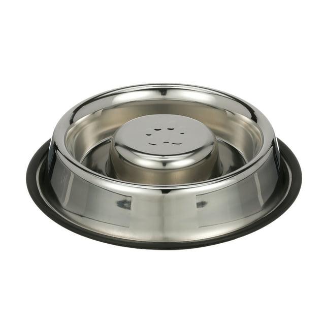 Neater Pets Stainless Steel Non-Tip Slow Feed Bowl - Improves Digestion, Stops Obesity, and Slows Down Eating, 1.5 Cup