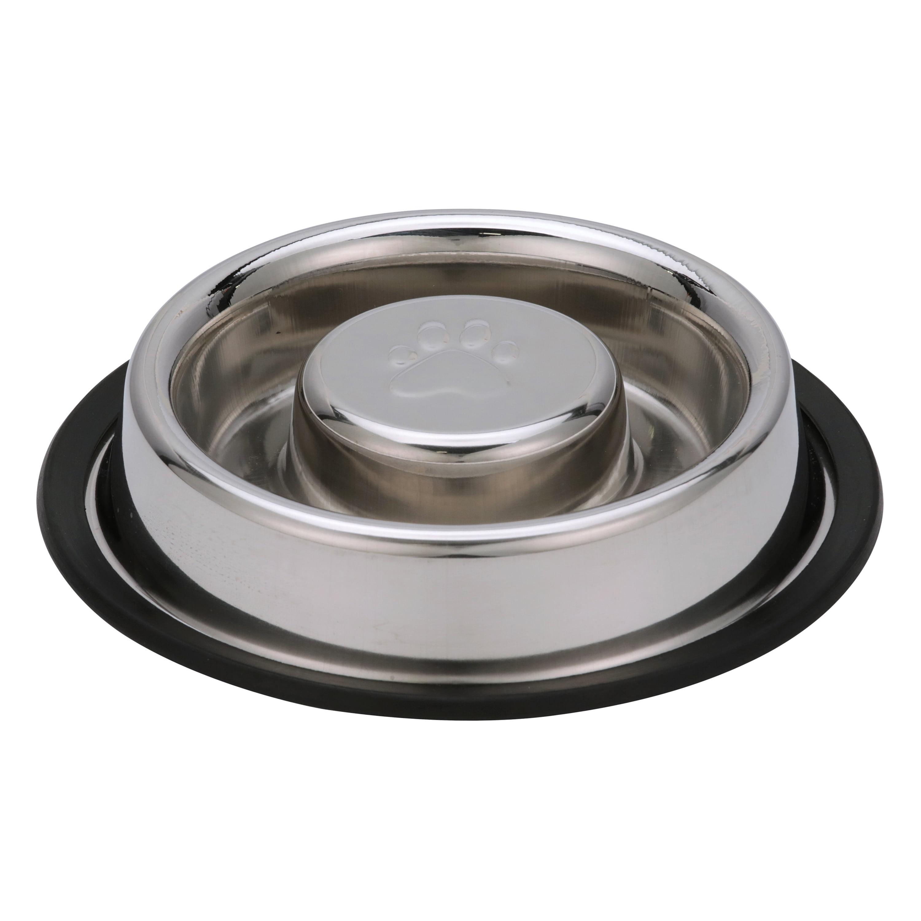 Neater Pets Stainless Steel Non-Tip Slow Feed Bowl - Improves Digestion, Stops Obesity, and Slows Down Eating, 3/4 Cup