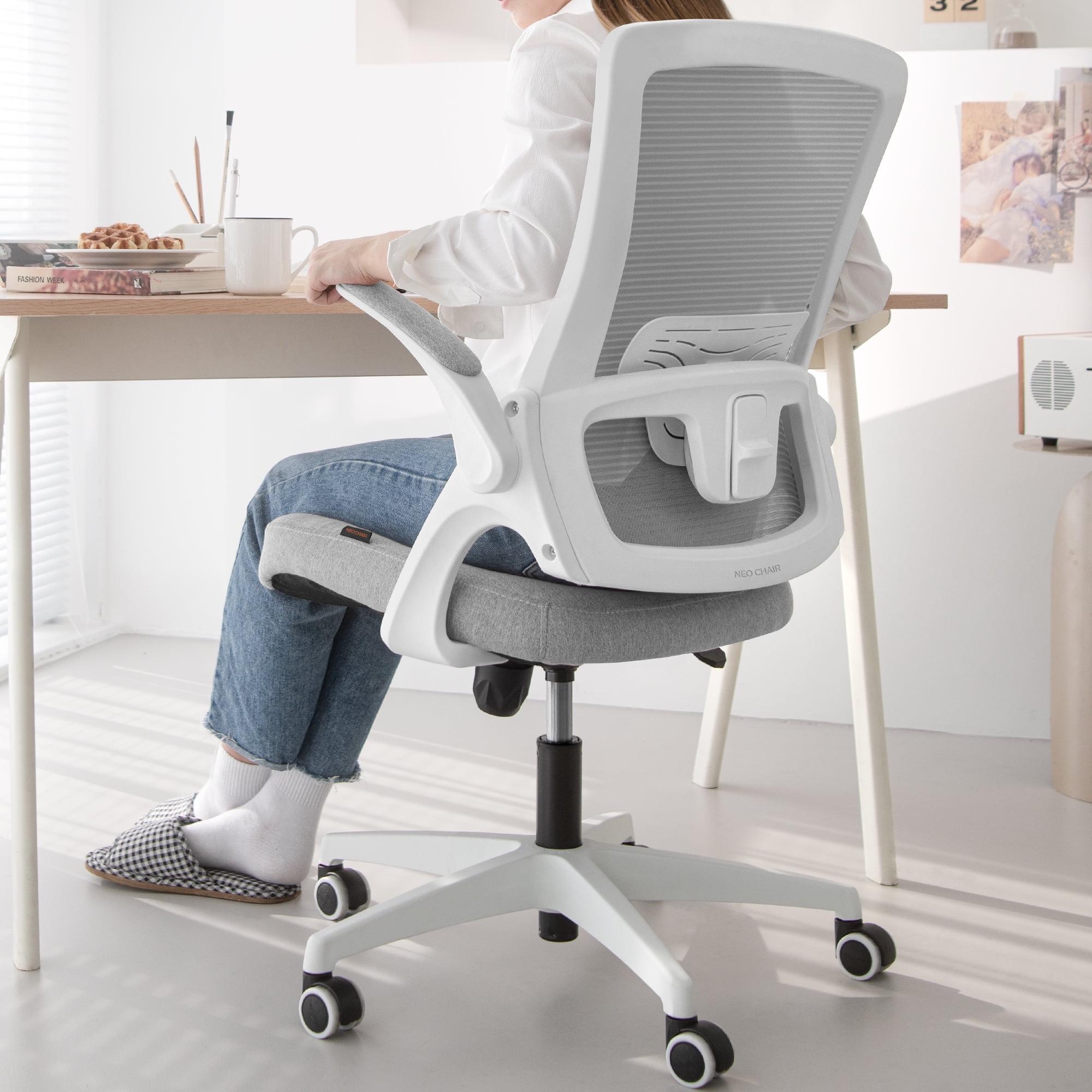 Gray High Back Mesh Swivel Office Chair with Adjustable Arms